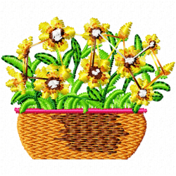 Flowers Embroidery Design 3 Flowers Embroidery Design 3